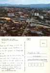 Cartão Postal Montes Claros, MG - Vista parcial da Av. Dep. Esteves Rodrigues, Editora Ambrosiana ref. 6178, usado, datado 12/11/1991