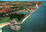 Cartão Postal Lisboa, Portugal - Torre de Belen, Jerônimos e Infante, ref. 962, sem uso