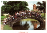 Cartão Postal Joinville, SC - Meninas em trajes típicos, Editora Kreativ ref. 333, sem uso