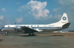 Cartão Postal VARIG, Lockheed L-188A Electra, prefixo PP-VLC, janeiro de 1970 at Congonhas Airport, São Paulo, ref;  BRA 07/12/1981, sem uso