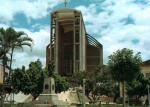 Cartão Postal Brusque, SC - Vista da Igreja Matriz São Luiz Gonzaga, Editora Edicard ref. 841-02, sem uso