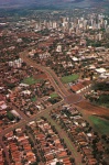 Cartão Postal Londrina, PR - Vista aérea da Via Leste/Oeste, Editora Ambrosiana ref. 5850, sem uso