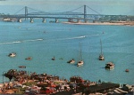 Cartão Postal Florianópolis, SC - Baia Sul em dia de Competição, Editora Edicard ref. 920-16, sem uso