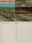 Cartão Postal Nice, França - Aeroporto de Paris-Orly - Les aerigares Sud et Oues,  ref. 312, sem uso