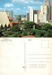 Cartão Postal Londrina, PA - Vista parcial da cidade, Editora Paranacart ref. 74, sem uso