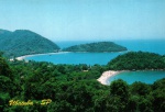 Cartão Postal Ubatuba, SP - Vista panorâmica das praias Domingas Dias e do Lázaro, Edição Jocopi , usado