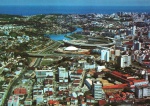 Cartão Postal Salvador, BA - Vista aérea, destacando-se o Estádio da Fonte Nova e o Dique do Tororó, Editora Paranacart ref. 113, sem uso