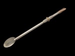 Bomba de prata vintage com bocal e passador em banho de ouro baixo. Peso: 40 gr.(sem uso - coleção particular)