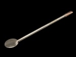Bomba de prata vintage com bocal em banho de ouro baixo. Peso: 30.4 gr.(sem uso - coleção particular)