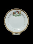 Prato com motivo infantil e apara prato vintage em porcelana nacional marca Rio de Janeiro - 18 cm d. (pratinho com marcas de pouco uso).