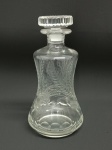 Garrafa licoreira em cristal nacional marca Hering- 25 cm alt.