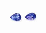 Tanzanita Roxa 1,71 ct 100% Natural. Peso total: 1,71 ct. Dimensão: 7x5 x  x  mm. Cor: Roxa . Lapidação: Gota facetada. Quantidade : 2 unidades. . Tratamento: 100% Natural . Código: F-2839