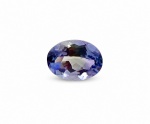 TANZANITA 0,90 ct 100% natural. Cor:VIOLETA BLUISH  Forma:OVAL  Peso:0,90 Cts  Tamanho:6,94 X 5,10 X 3,45 mm  Clareza:IF  Tratamento:Aquecido  Dureza:6,5, 7,0  Origem:TANZÂNIA