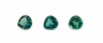 Lote de Turmalina 100% Natural. Peso total: 1,31 ct. Dimensão: 5 x 5 mm. Cor: Azul. Quantidade: 3. Lapidação: Gota. Codigo: 3702