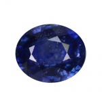 Safira  Azul  1,51 ct 100% Natural. Peso total: 1,51 ct. Dimensão: 6,6 x 5,58 x 4,29 mm. Cor: Azul  . Lapidação: Oval facetada  . Tratamento: 100% Natural . Código: F-1498