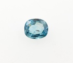 Zircão  Azul 3,58 ct 100% Natural. Peso total: 3,58 ct. Dimensão: 8,7 x 7,5 x  mm. Cor: Azul . Lapidação: Oval. Quantidade : 1 unidades. . Tratamento: 100% Natural . Código: F-2556