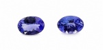Tanzanita Roxo 1,55 ct 100% Natural. Peso total: 1,55 ct. Dimensão: 7x5 x  x  mm. Cor: Roxo . Lapidação: Oval Facetada. Quantidade : 2 unidades. . Tratamento: 100% Natural . Código: F-2945