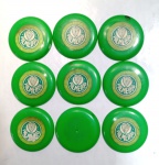 Futebol de botão - Antigo time de futebol de botão do Palmeiras. Botões na cor verde, em ótimo estado. Detalhes conforme fotos, _(ºLº)_ Caso necessite, tire todas suas dúvidas via atendimento personalizado por WhatsApp: (11) 98681-9377 ou pelo e-mail: contato@antiguera.com.br, onde você pode solicitar fotos detalhadas. Não deixe para última hora! Antecipadamente agradecemos pelo seu lance. Sem garantias futuras de originalidade ou procedência.