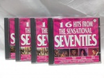Lote com 4 CDs da coletânea `63 Hits From The Sensational Seventies` com compilação de sucessos musicais da década de 1970. Detalhes conforme fotos, _(ºLº)_ Caso necessite, tire todas suas dúvidas via atendimento personalizado por WhatsApp: (11) 98681-9377. Não deixe para última hora! Antecipadamente agradecemos pelo seu lance. Sem testes ou garantias futuras de originalidade, material ou procedência.