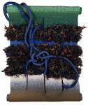 Norberto Nicola, Corda Azul, s.d., Tapeçaria, 228 x 170 cm. Assinado no canto inferior esquerdo. Ass