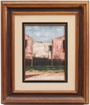JOSÉ PAULO (Rio de Janeiro 1922 / Idem 2004) - Obra em óleo sobre tela intitulada "Casario à Beira D' água". Assinada e datada (1986) no c.i.e. Medida da moldura: 70 X 60 cm. Medida da obra 37 X 27 cm. Nota do artista: José Paulo Moreira da Fonseca foi uma figura central da cultura brasileira por sua capacidade de unir o rigor intelectual à sensibilidade visual. Ele foi o artista que "pintava o pensamento", transformando a paisagem do Rio de Janeiro e os objetos cotidianos em monumentos de cor e textura.