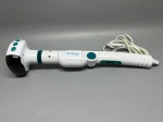DIVERSOS - Massageador elétrico TechLine MI-3000, corpo branco com detalhes em verde, cabo de energia fixo e controles no punho. Novo, na caixa. Sem garantia.
