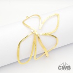 H.STERN - Bracelete Flor em Ouro Amarelo 18K, com Diamante - Coleção Oscar Niemeyer, 17cm de comprim