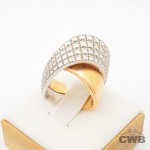 BERTANI & Co. - Anel Elegante em Ouro Rose e Branco 18K com 1,61 Cts de Diamantes, Lapidação: Brilha