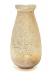 Vaso vidro fumê altura 29,5 cm.
