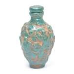 Snuffle Bottle pátina verde altura 7,5 cm.