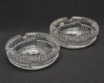 Par de cinzeiros de cristal