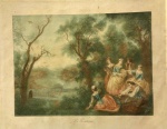 Gravura artística de Nicolas Lacret.                                                                                                                                   Primavera                                                                                                                                                                          Com marcas do tempo                                                                                                                                              Medidas: Por dentro 40 x 50 cm.  Por fora 57 x 66 cm.