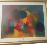 LITO CAVALCANTE (Brasileiro, nascido em 1926), Assinado e datado 1968 cid .  Medidas:  49 x 66 cm. / Com moldura: