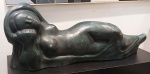 CESCHIATTI, Alfredo - Escultura em bronze patinado representando "Guanabara", peça assinada e com selo da fundição ZANI, sem base. (Não possui certificado de autenticidade) Medidas:  Alt.  33 x 87 x 21 cm.