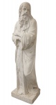 Belíssima  Escultura em mármore de carrara italiano, Séc. XIX representando a estação "Inverno" Medidas: Alt. 126 x 33 x 29 cm.