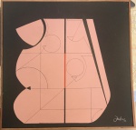 ABELARDO ZALUAR- ost datado 1976, medindo 41 x 41 cm.