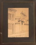 J. HORA- aquarela s/ papel medindo 15 x 21 cm e 26 x 32 cm.
