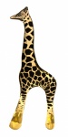 ABRAHAM PALATNIK - arte cinética, escultura em resina de poliéster representando girafa, medindo: 33 cm alt.