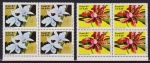 Brasil 1987 - Flores, série em quadras sem carimbo com goma!