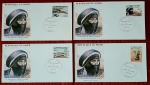 Niger 1987 - Turismo, seleção de 4 envelopes FDC's com selos e carimbos comemorativos!