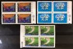 Brasil 1987 - Natal, série completa em quadras sem carimbo com goma!