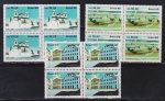Brasil 1988 - Patrimônio Histórico, série completa em quadras sem carimbo com goma!
