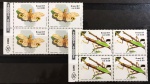 Brasil 1987 - Insetos, série completa em quadras sem carimbo com goma!