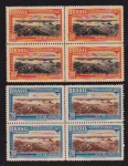 Brasil 1938 - Radiocomunicação,  série completa em quadras sem carimbo com goma! valor de catálogo em R$ 350,00!