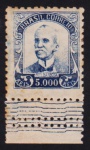 Brasil 1936 - Selo Vovó no valor de 5.000 réis Rui Barbosa, na filigrana CORREINHO, sem carimbo com goma. Catálogo RHM 312. Valor de catálogo em R$ 750,00!