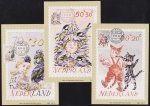 Holanda 1982 - Contos Infantis, 3 máximos postais com selos e carimbos!