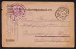 Áustria 1916 - FELDPOST da 1º Guerra Mundial com carimbo postal e de censura!