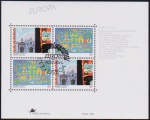 Portugal 1993 - EUROPA, bloco filatélico com carimbo comemorativo!