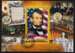 Costa do Marfim 2012 - Abraham Lincoln, bloco filatélico alusivo ao tema!