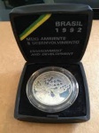 Brasil 1992 - Moeda 2.000 Cruzeiros em estojo original, Meio Ambiente, em estado proof de conservação!